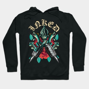 Inked Aesthetic Tattooed Tattoo Lovers & Artists Hoodie